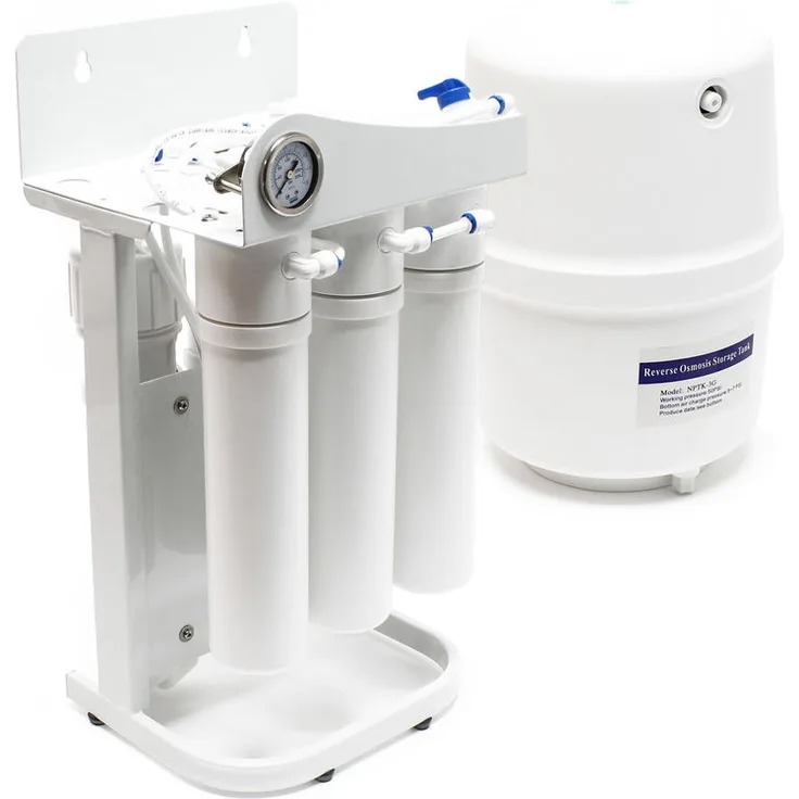 Naturewater 5 Stufen Umkehrosmose RO 180 L-Tag NW-RO50-G1 mit Rahmen und Druckanzeige