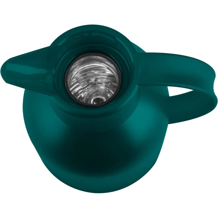 Emsa 505719 Samba Isolierkanne (1 Liter, Quick Press Verschluss, 12h heiß, 24h kalt) türkis – Bild 3