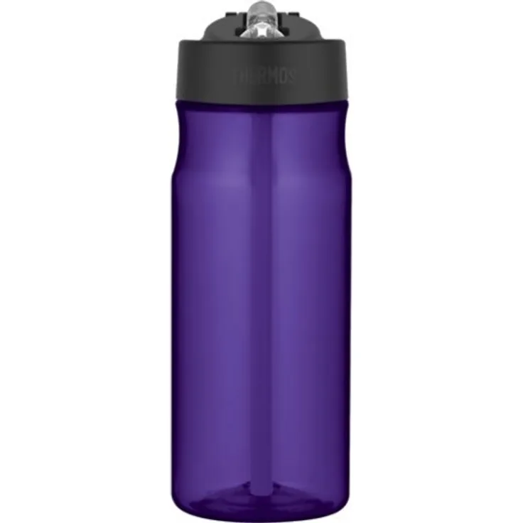 Thermos Trinkflasche mit Strohhalm, 530 ml, Magenta deep Purple