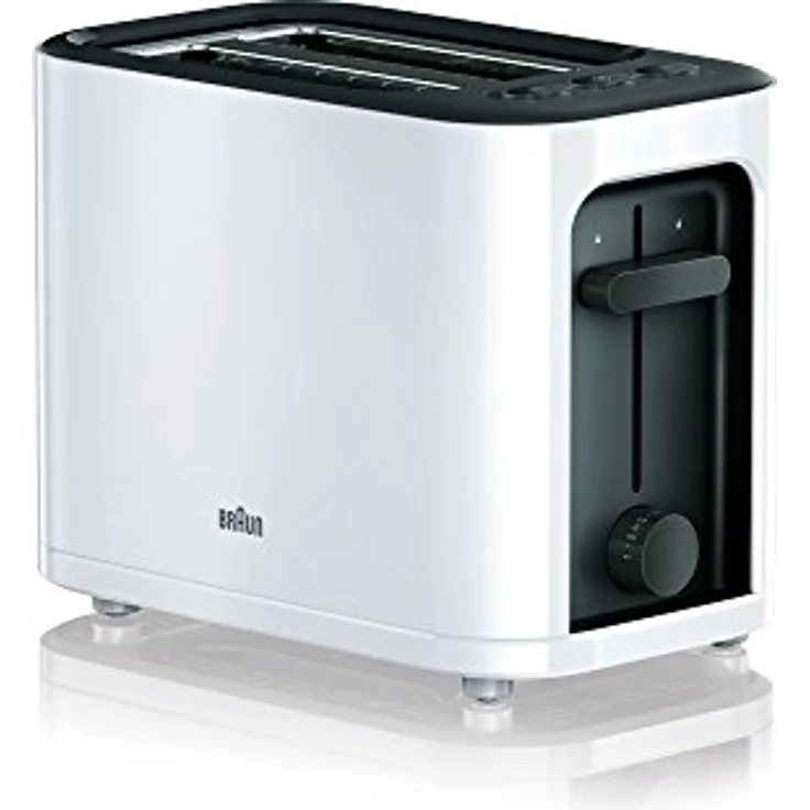 Braun Toaster, 1000 W, Schlitze 2 Slots weiß – Bild 1