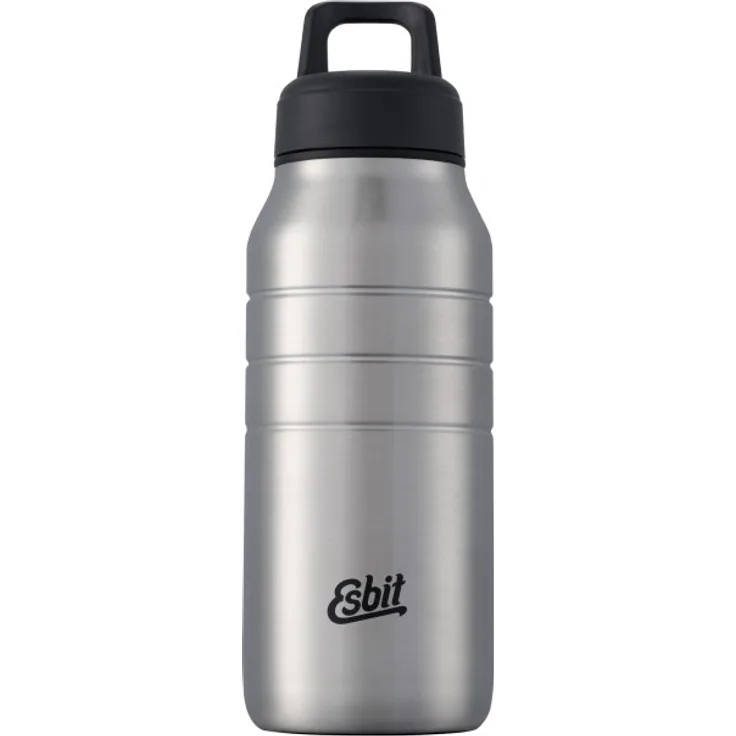Esbit Trinkflasche Majoris | Edelstahl | BPA-Frei | Schwarz, Silber & mehr | 1L & mehr | Schule, Wasser, Fahrrad, Sport