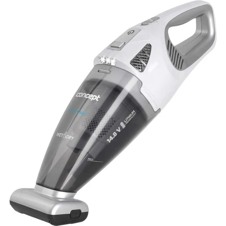 CONPT Hausgeräte, Concept Handstaubsauger VP4370 Perfect CLEAN 14,8 V Wet and Dry, Weiß