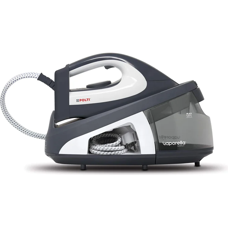 Polti PLEU0239 Vaporella Simply 10.12 Dampfbügeleisen, 2200, Keramik, 1.5 liters, Grau-Weiß – Bild 1