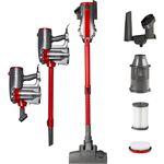 Balter Vento H2 Handstaubsauger, max. 800 Watt, Netzbetrieb, Zyklon-Technologie, HEPA-Filter, rot