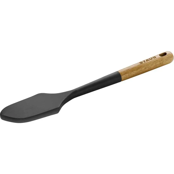 Staub Teigschaber Silikon Schwarz Holzgriff 30cm