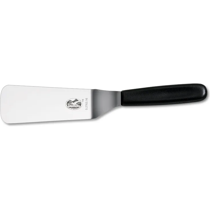 Victorinox Swiss Classic Winkel Spachtel, zum Backen, 12cm, Schmal, Edelstahl, rostfrei, spülmaschinengeeignet, schwarz
