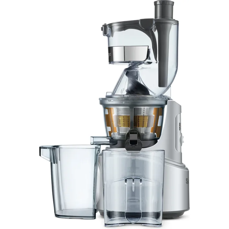 SAGE SJS700 the Big Suqeeze Slow-Juicer mit extragroßem Einfüllschacht, Silber