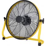 Primaster Akku-Ventilator Ø 45 cm, schwarz gelb
