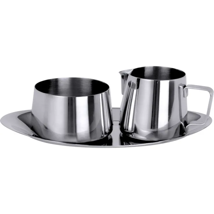 Contacto Edelstahl Zucker-Sahne-Set 3-teilig