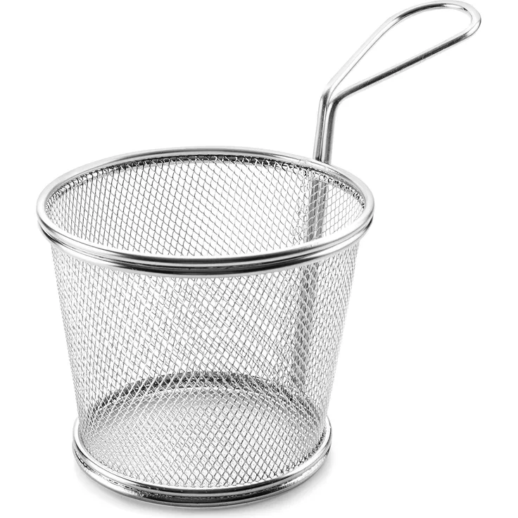 LACOR Frittierkorb rund, Edelstahl, Grau, 12 cm