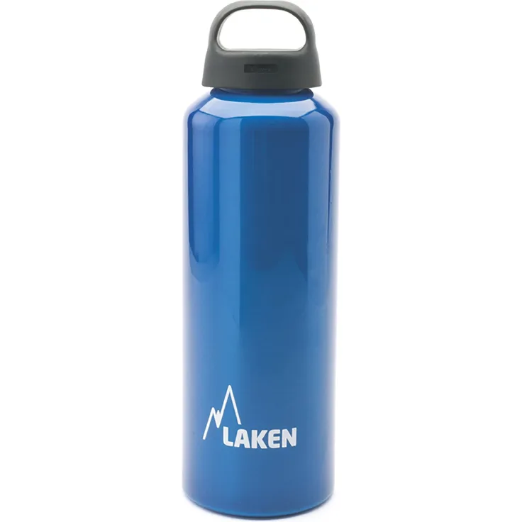Laken Unisex – Erwachsene Aluminium blau 0,75Liter, BPA Aluminiumtrinkflasche Classic 0,75 Liter, PBA frei