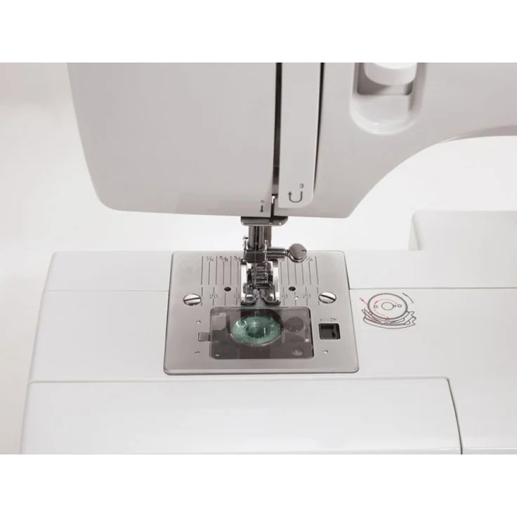 Singer Talent 3321 Freiarm-Nähmaschine 21 Nähprogramme Nadeleinfädler Rückwärtsnähen  Freiarm-Nähmaschine, weiß – Bild 2