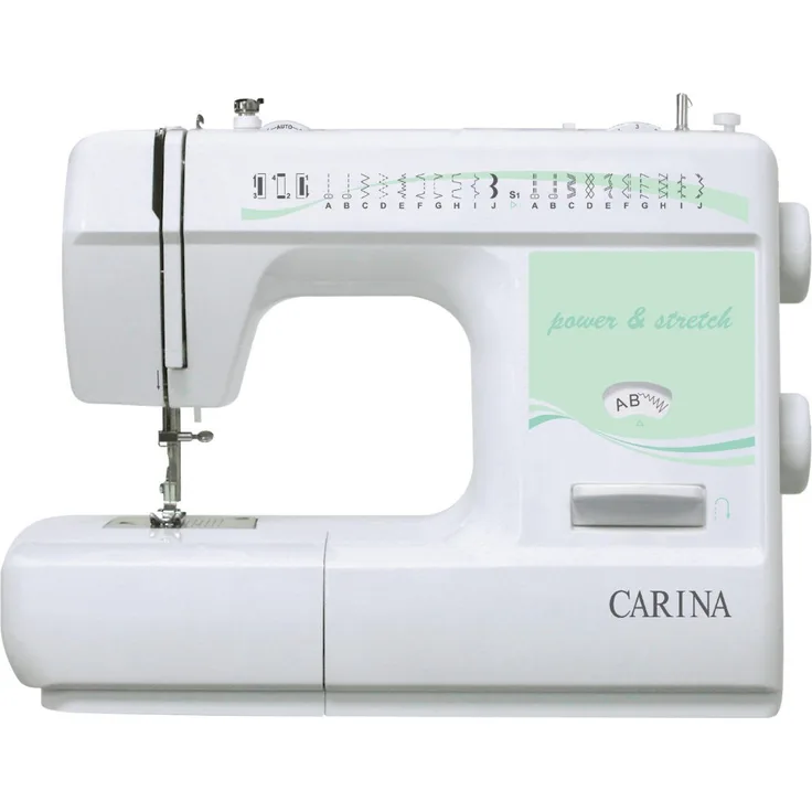 Carina 8360 Power & Stretch Nähmaschine, weiß