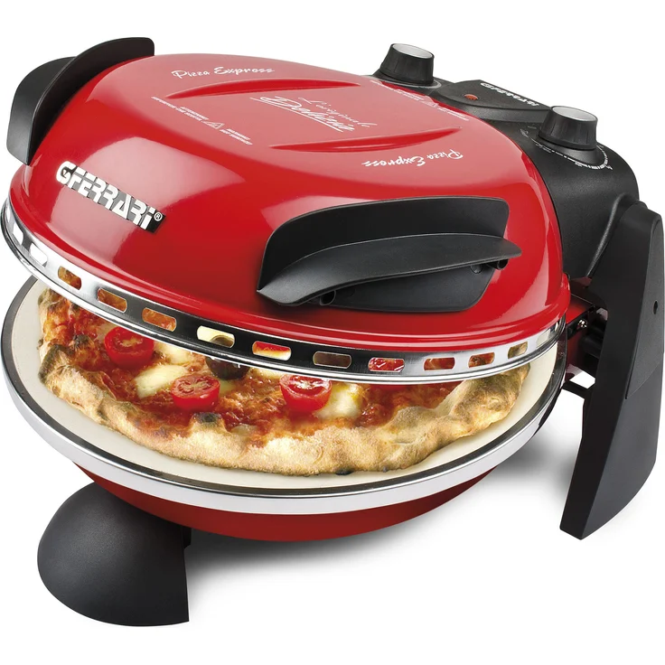G3Ferrari Pizza Delizia G10006, Pizzamaker Pizzaofen, 1200W, Timer, Thermostat, rot  – Bild 1