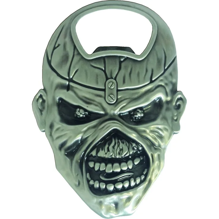 Unbekannt Iron Maiden Flaschenöffner, Stahl, Silber, 8.7 x 5.4 x 1 cm