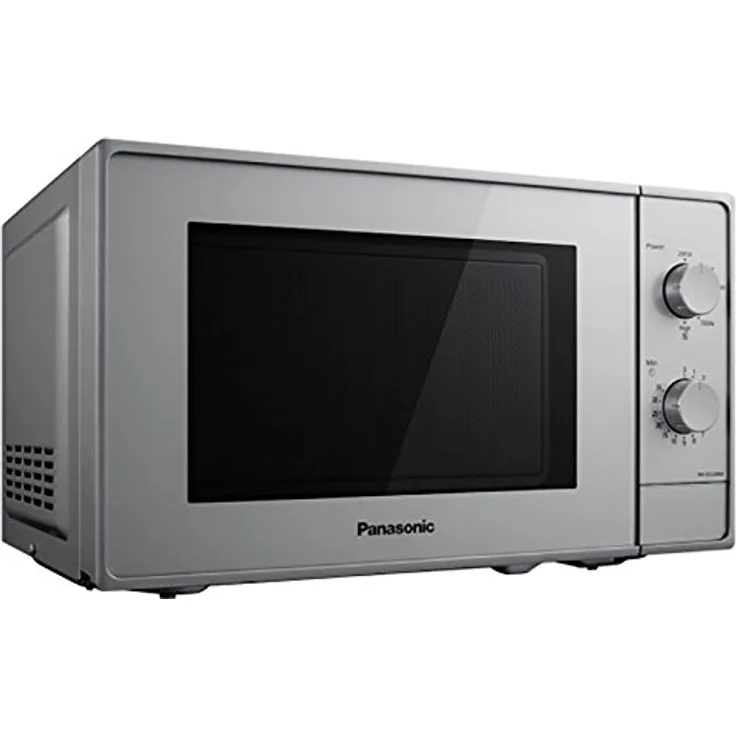 Panasonic NN-E22JMMEPG Mikrowelle, Standgerät, 800 Watt, 20 Liter Garraum, 46 Decibel, Silber