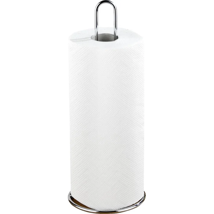 Wenko Küchenrollenhalter, Ø 12 x 32 cm, silber glänzend