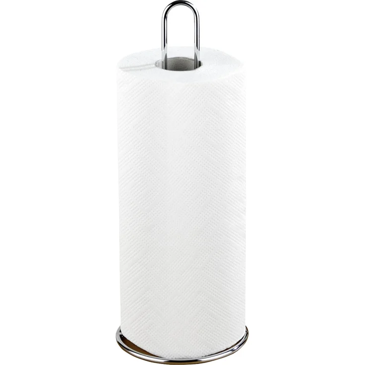 Wenko Küchenrollenhalter, Ø 12 x 32 cm, silber glänzend