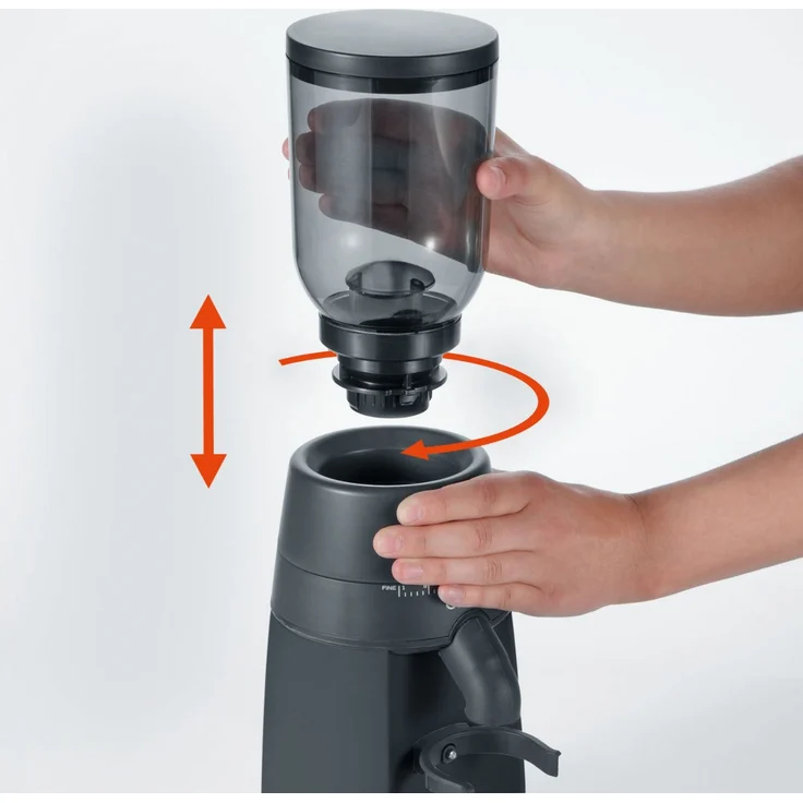 Graef CM 702 elektrische Kaffeemühle, variable Mahlgradeinstellung, Kegelmahlwerk, schwarz, 128 Watt – Bild 6