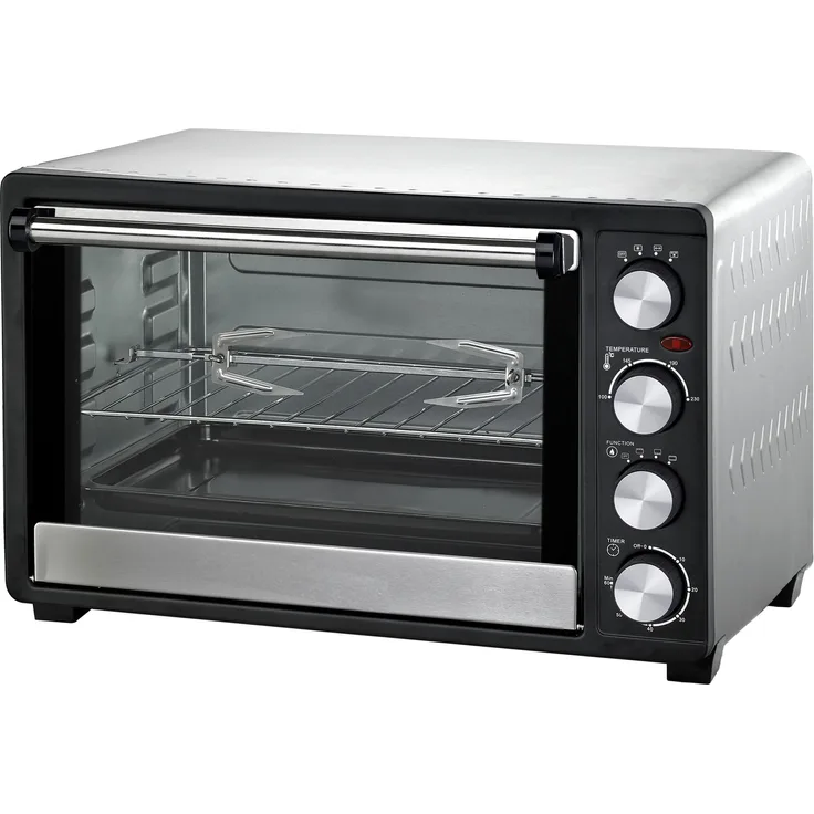 Syntrox Germany 45 Liter Mini Stand Backofen mit Umluft und Drehspieß Miniofen Minibackofen Pizzaofen
