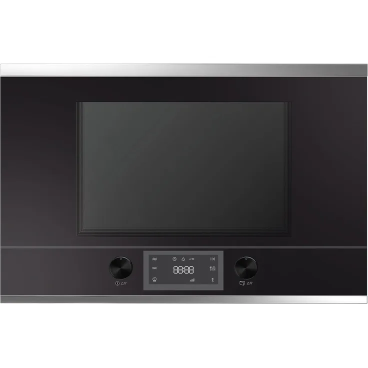 Küppersbusch MR 6330.0 S3 K-Series. 3 Mikrowelle mit Grill, Einbaugerät, 22 Liter Garraum, 850 Watt, schwarz-silver chrome