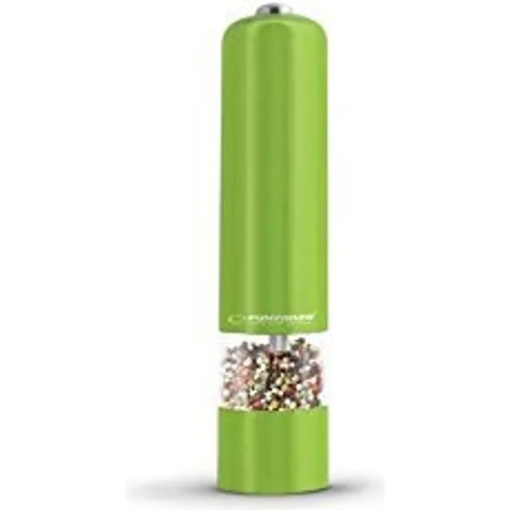 ESPERANZA EKP001G MALABARA - Pfeffermühle mit LED-Leuchten, Grün, 23 cm
