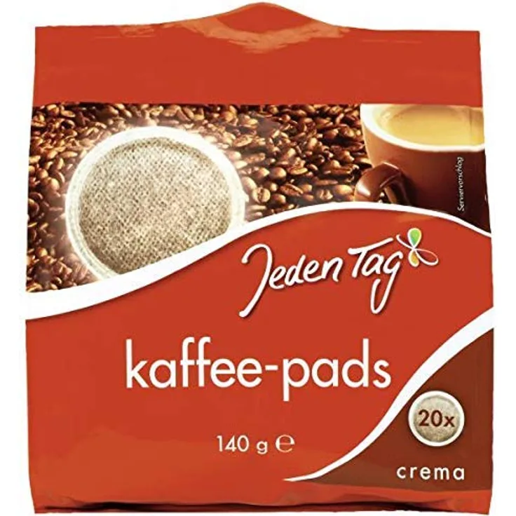 Jeden Tag Kaffeepads, Crema, 140 g