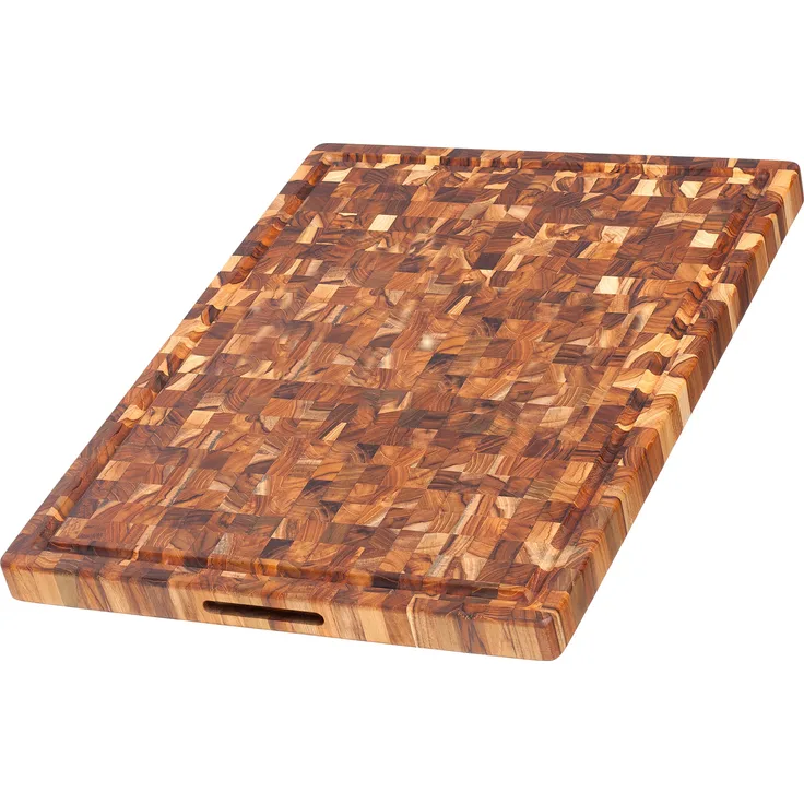Teakhaus Schneidebrett 61x46x3,8cm, Holz, braun, 45x20x15 cm