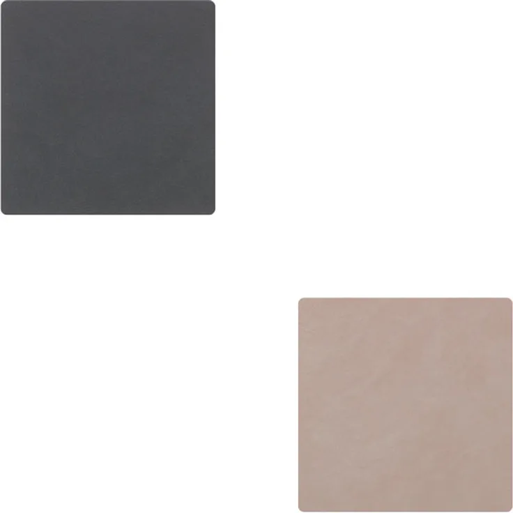 Lind DNA Glass Mat Double Square Nupo Anthracite-Light Grey