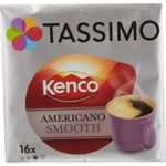 Tassimo Kenco Americano Smooth, Kaffee, Kaffeekapsel, Gemahlener Röstkaffee, 16 T-Discs