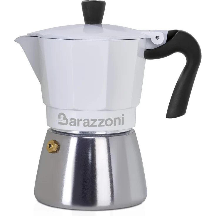 Barazzoni Moka Espressokocher Ibrida 3 TZ-geeignet für Induktionspflanzen, Stahl