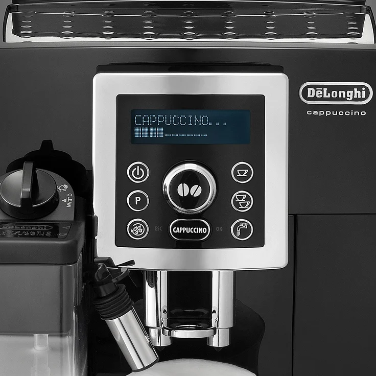 De'Longhi Cappuccino ECAM 23.463B, Kaffeevollautomat mit Milchsystem und integriertem Mahlwerk, silber-schwarz – Bild 6