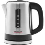 Gastroback 42445 Design Camping Wasserkocher, 1000W, 1L, kabellos, Temperaturanzeige, edelstahl-schwarz