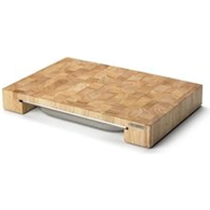 Continenta Schneidebrett mit Edelstahl-Schublade 4027 48 x 32,5 x 6 cm
