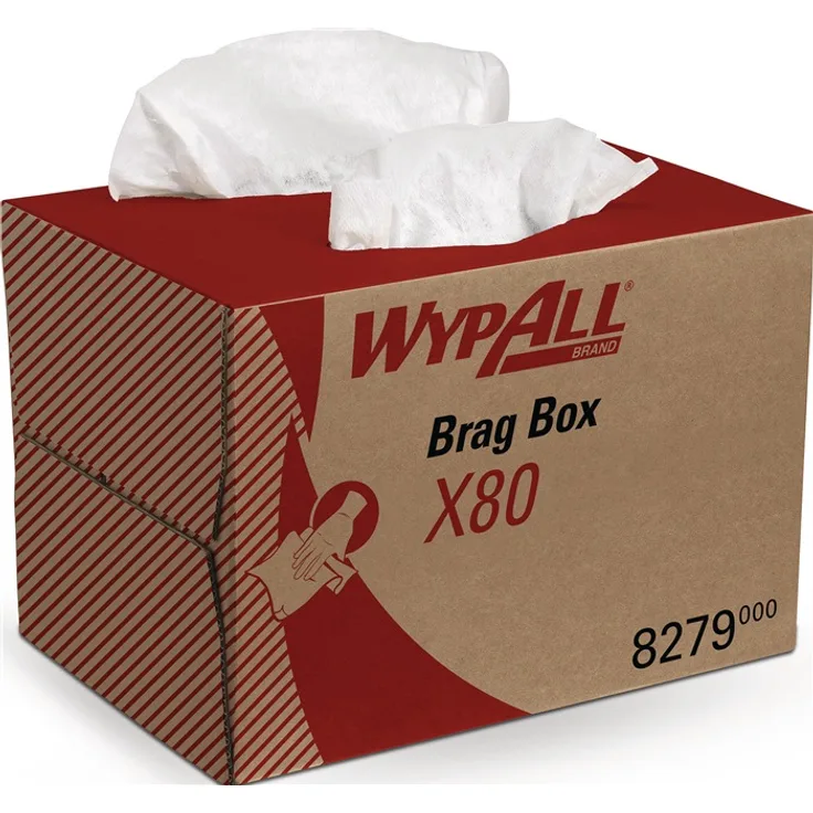 WYPALL Wischtuch WypAll X80 8279 L424xB282ca. mm weiß 1-lagig