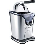 Steba ZP 3 elektrische Zitruspresse | Praktischer Hebel-Pressarm für optimale Saftausbeute | Start-Stopp Automatik | Geräuscharmer Motor | Zwei Presskegel für unterschiedliche Fruchtgrößen