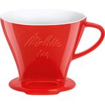 Melitta 219032 Filter Porzellan-Kaffeefilter Größe 1x4 Rot
