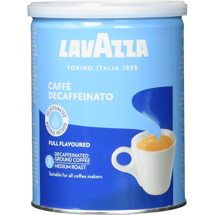 Lavazza Gemahlener Kaffee - Caffè Crema Decaffeinato - 1er Pack (1 x 250g Dose)