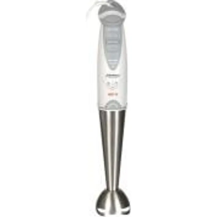 MPM MBL-04 Abnehmbarer Handmixer, Edelstahlarm, Turbo-Funktion, 400W, White