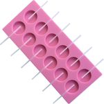 Mujaing 12-Capacity Round Silicone Lollipop Baking Hard Candy Molds by Mujiang