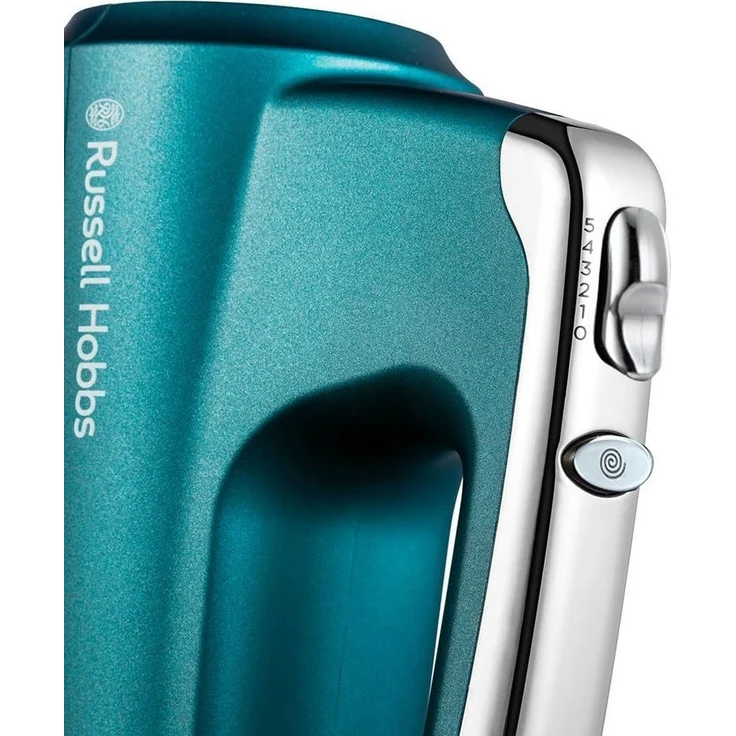 Russell Hobbs Swirl Handmixer 350W, 5 Geschwindigkeitsstufen, Türkis – Bild 2
