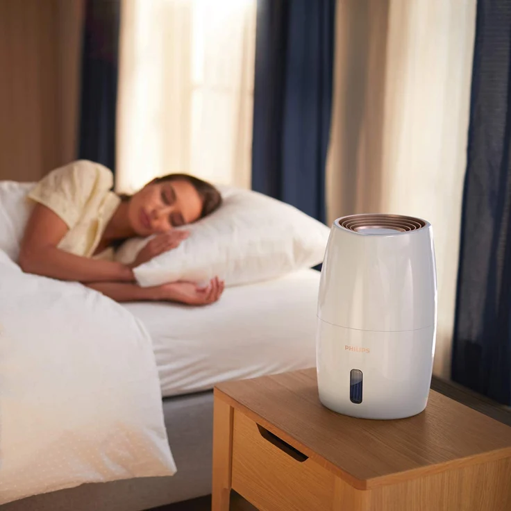 Philips HU2716/10 Luftbefeuchter 2000 Serie, natürliche und hygienische Luftbefeuchtung, weiß/roségold – Bild 9