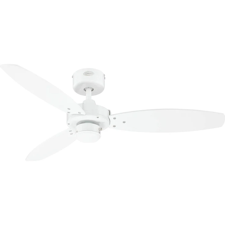 Westinghouse Lighting Jet II Deckenventilator, 105 cm Durchmesser, Wendeflügel mit Zugschalter, weiß | hellem Ahorn 7826140 – Bild 1