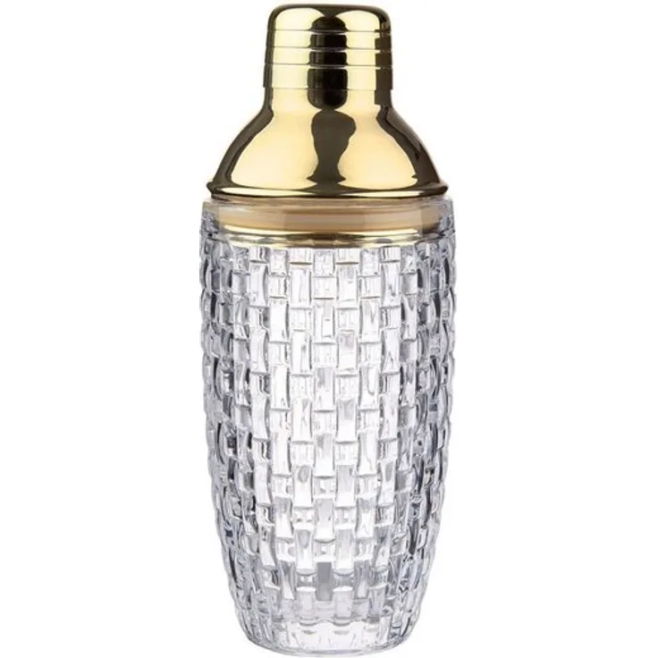 BUTLERS Cocktail Shaker ''BAR NOBLE'', Glas, Edelstahl