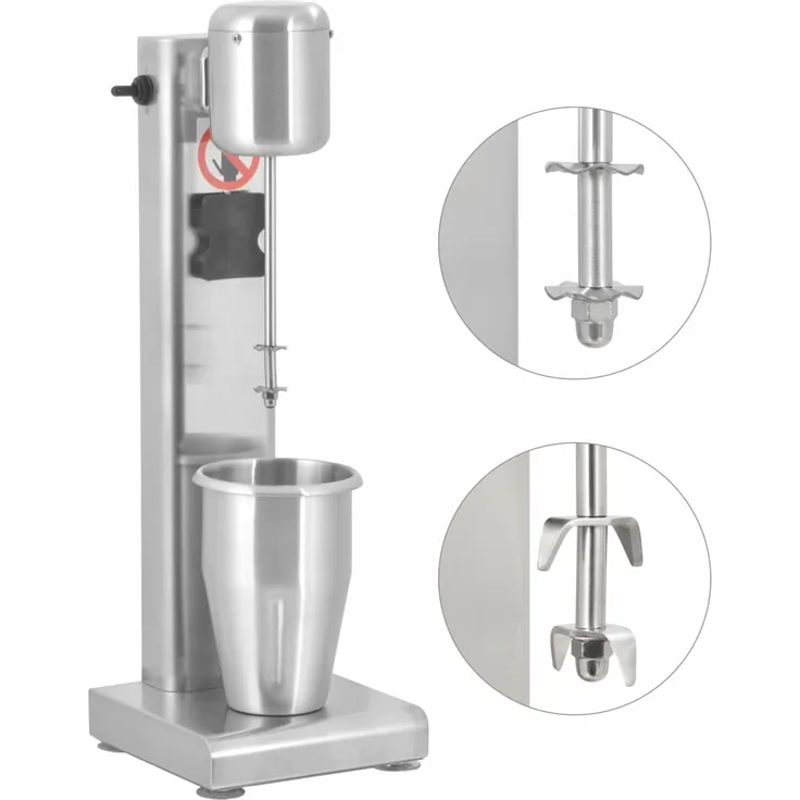 vidaXL Milchshake-Mixer Edelstahl 1 L