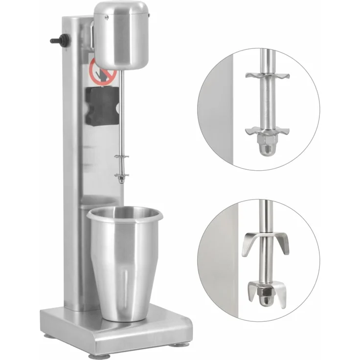 vidaXL Milchshake-Mixer Edelstahl 1 L – Bild 1