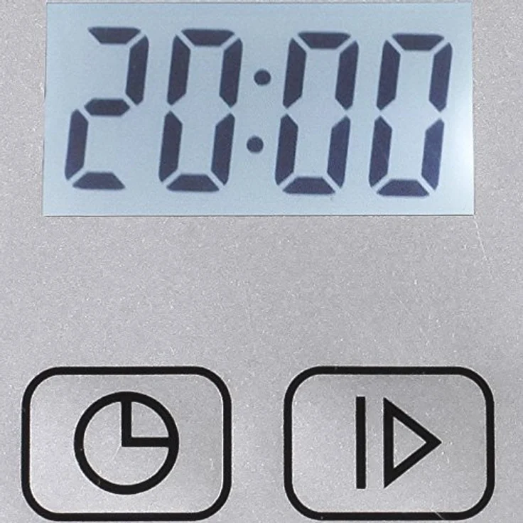 Gino Gelati GG-12W Digitale Edelstahl Eismaschine, Frozen Yogurt Maschine, 1,5 Liter, LCD-Display, inkl. Messbecher, silber, schwarz – Bild 3