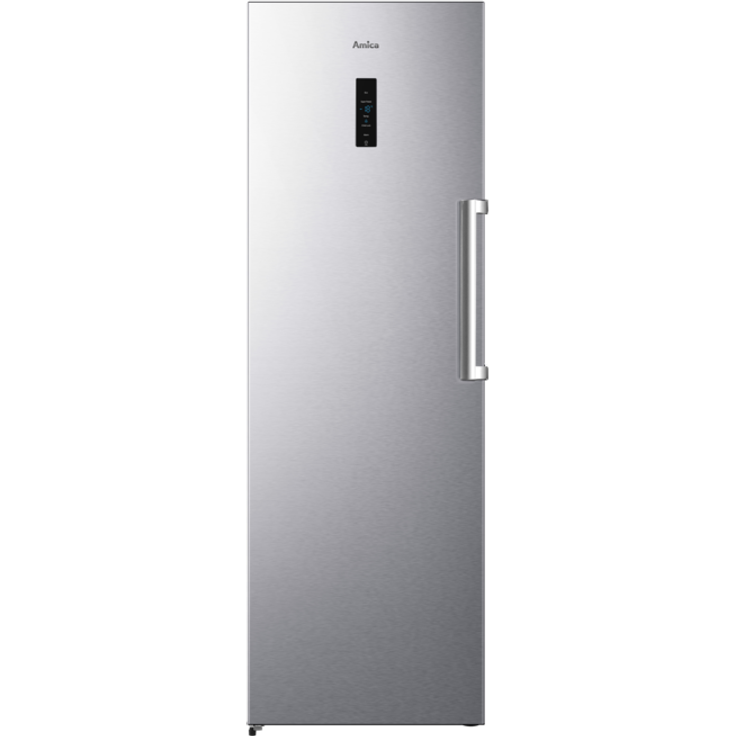 Amica GSN 328 150 E Gefrierschrank, freistehend, Edelstahloptik, NoFrost, Breite 59.5 cm, Energieklasse E