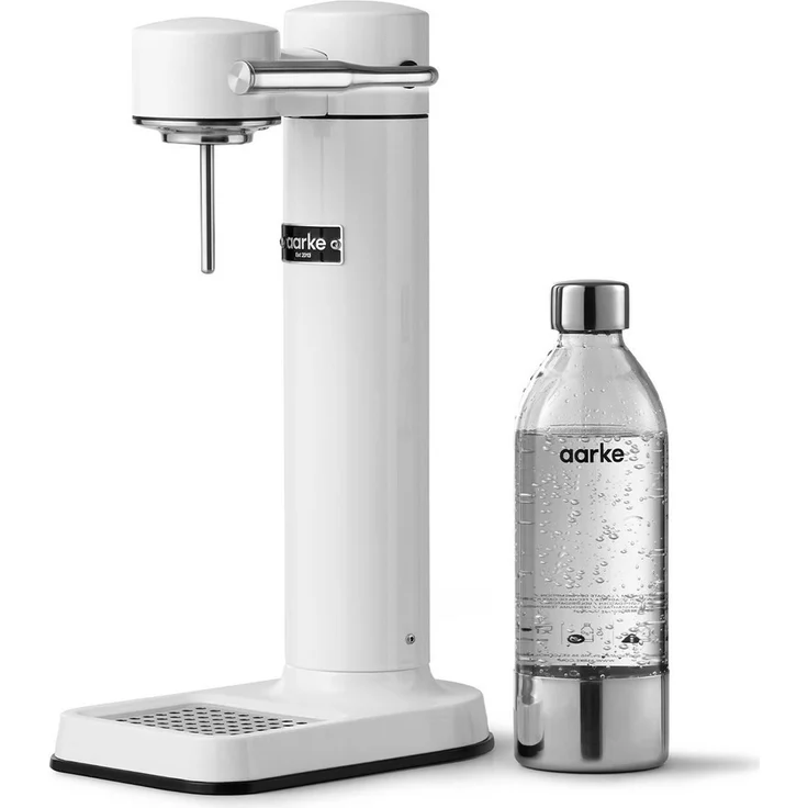 Aarke Carbonator III - White Trinkwassersprudler mit einer PET-Flasche (1 Liter), ohne Zylinder, weiß – Bild 1