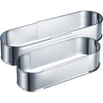 Westmark ausziehbare Backform, 27 bis 40 cm, Oval, Rostfreier Edelstahl, Silber, 31352260